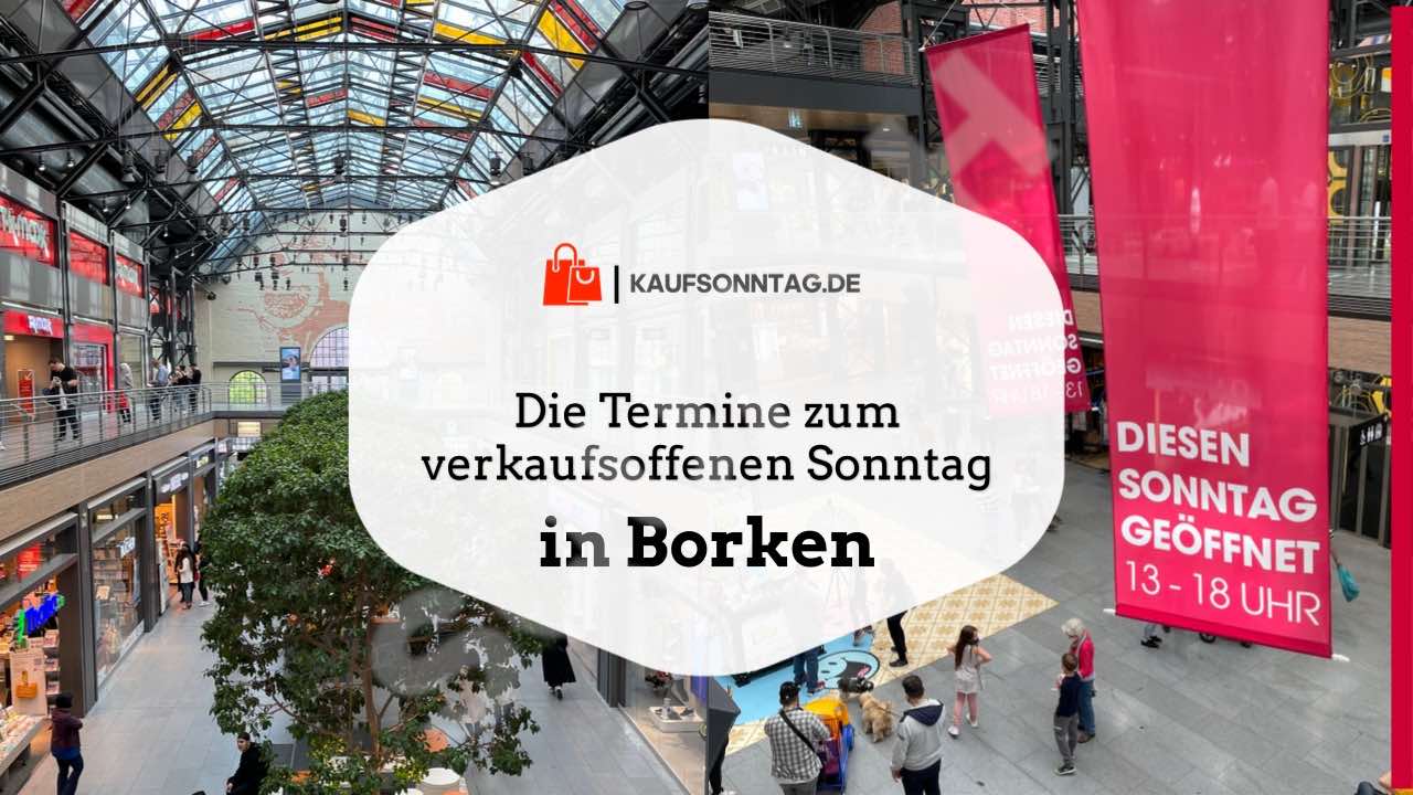 Termine zum verkaufsoffenen Sonntag in Borken